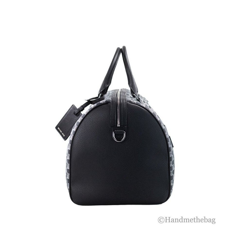 NEW Michael Kors Bag Cooper Black Signature Duffle Travel Luggage Bag NWT - Picture 4 of 5